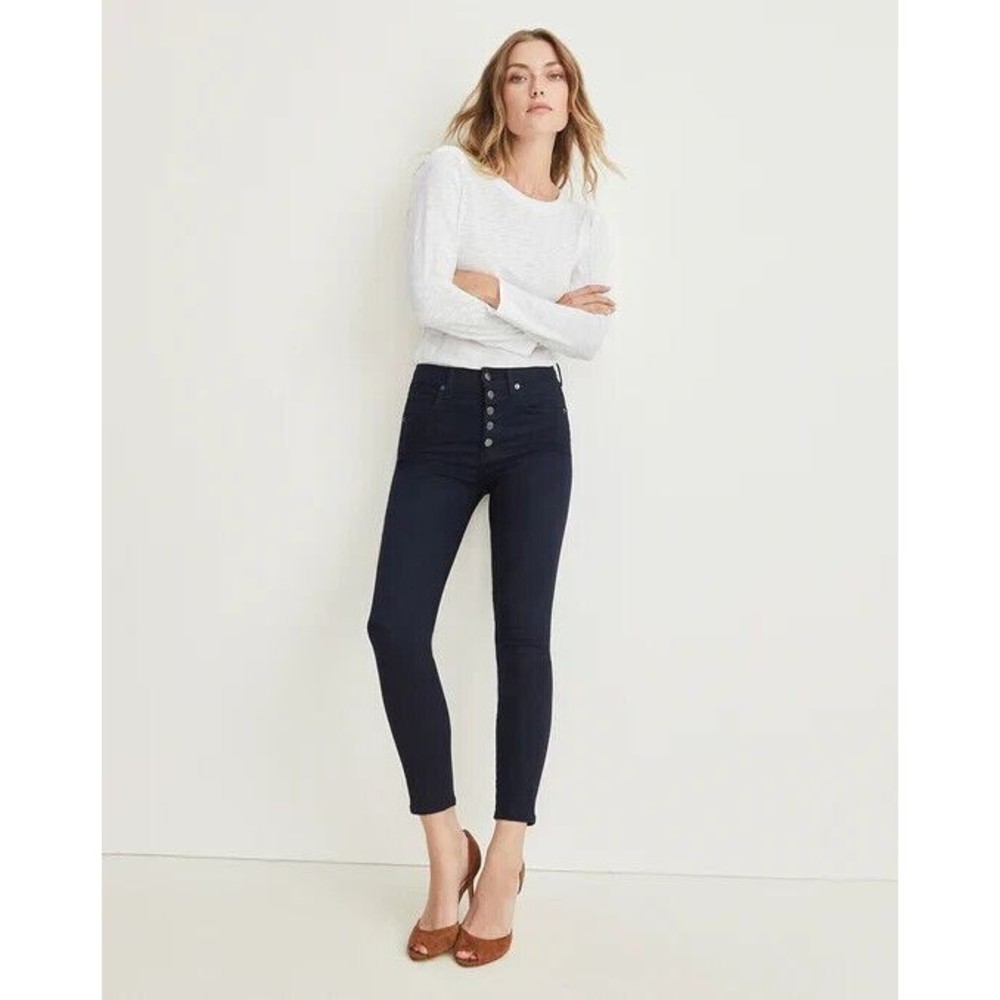 Veronica Beard Navy Skinny Jeans